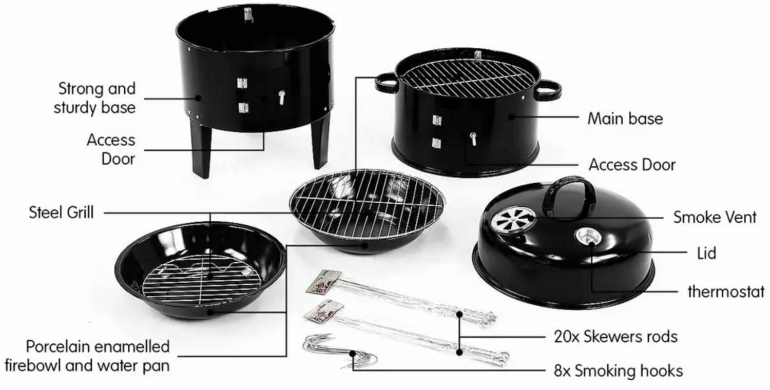 buy charcoal smoking grill